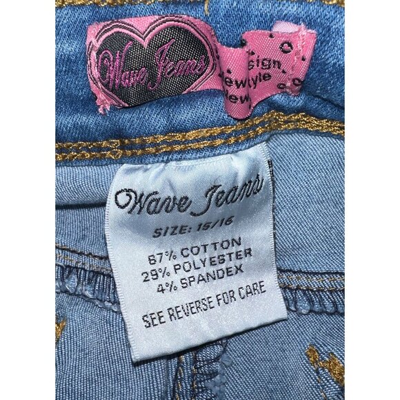 Wave Jeans Womens Skinny Fit Blue Denim Jeans Size 15/16 - Picture 3 of 3